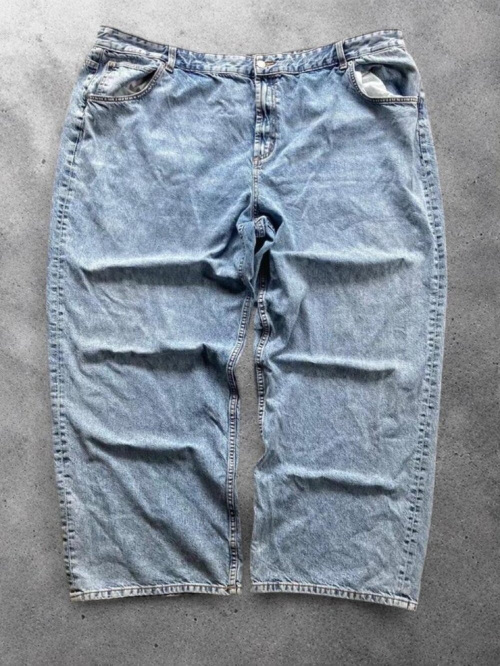 asos baggy wide leg curve jeans